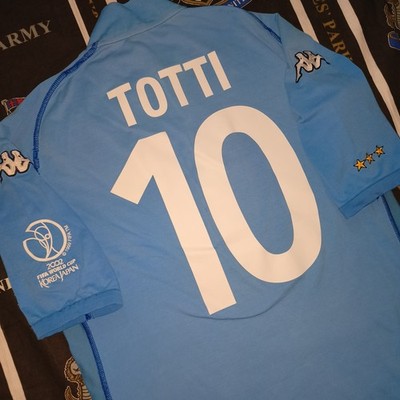 Italy Home Football 2002 2004 Shirt Jersey Kappa Francesco Totti