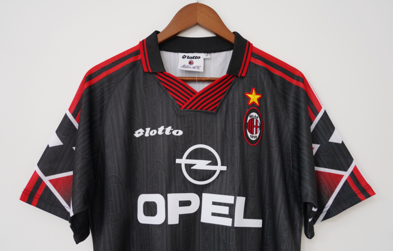 RARE AC Milan Jersey 1997 1998 Sz M Retro Football Vintage Home