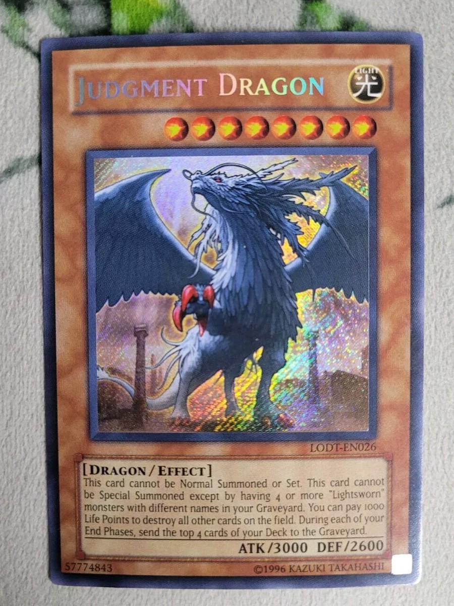 Judgment Dragon LODT-EN026 Secret Rare Unlimited Edition Yugioh NM