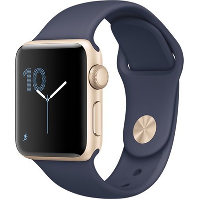 Apple Watch Series 2 38mm (Gold Aluminum Case, Midnight Blue Sport