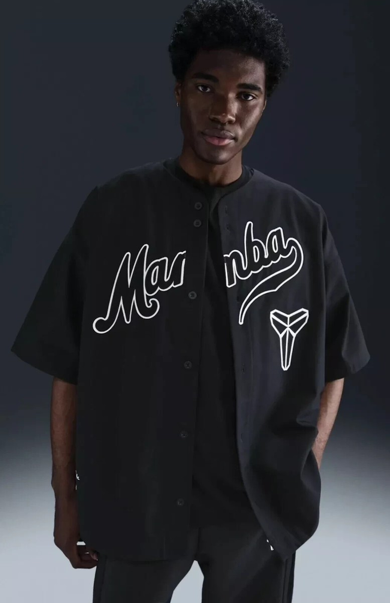 Nike Kobe Details Mamba Baseball Jersey Black Size XL Men's IB0007