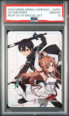 PSA 10 Union Arena Card Sword Art Online Action Point AP Special