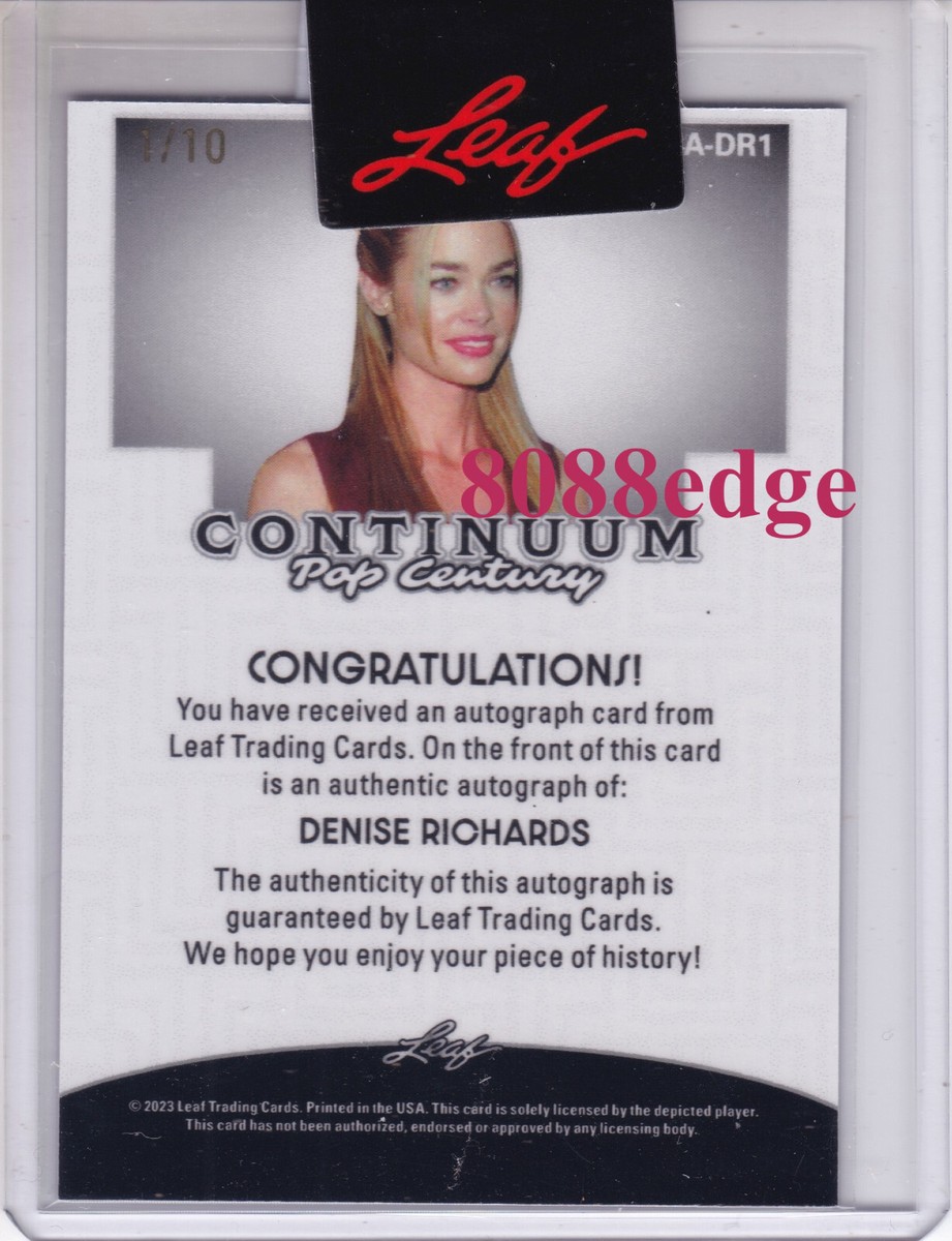 2024 POP CENTURY CONTINUUM AUTO: DENISE RICHARDS #1/10 AUTOGRAPH