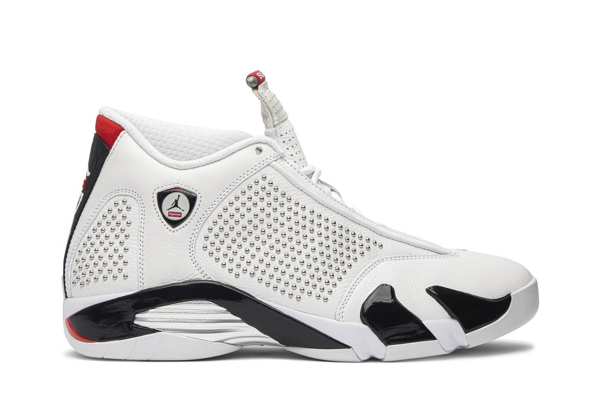 Size 8.5 - Supreme x Air Jordan 14 Retro White for sale online | eBay