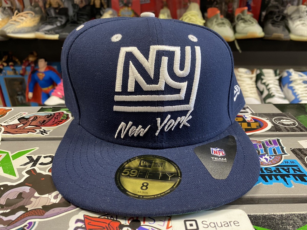 New Era NFL Fitted Cap New York Giants Size 8 Authentic Rare