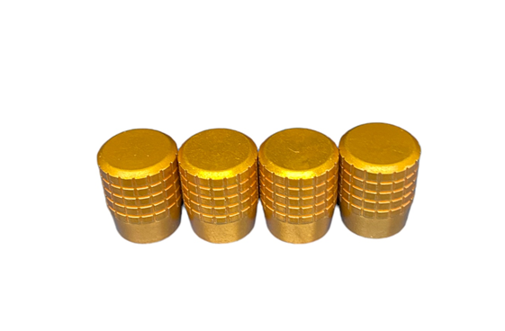 Genuine Volvo Gold Tire Valve Stem Cap Kit XC60 S60 V60 POLESTAR