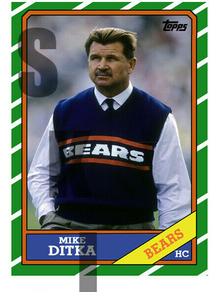 1986 STCC #399 Topps Mike Ditka Chicago Bears Pittsburgh HOF