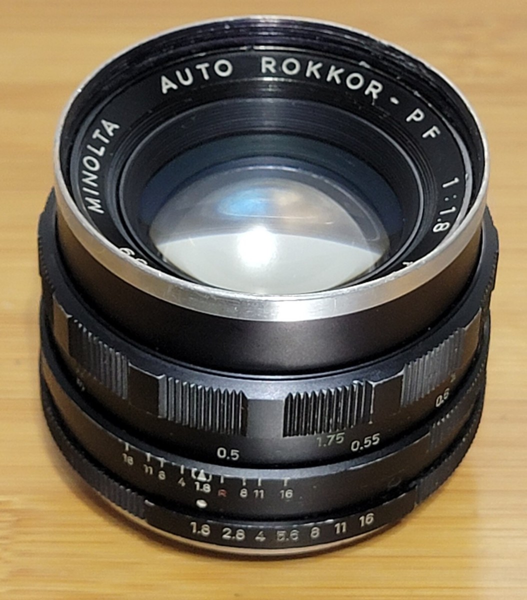 Minolta Auto Rokkor-PF 55mm f1.8 s/n 3479759 | eBay