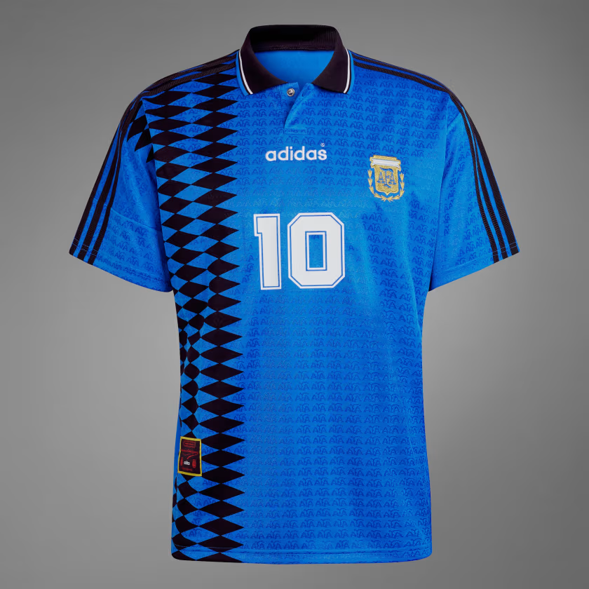 Argentina 1994 Away Jersey Maradona Adidas Official Reissue IS0266