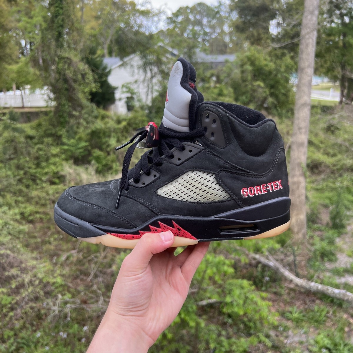 Size 9.5 - Air Jordan 5 Retro GORE-TEX Off-Noir W | eBay