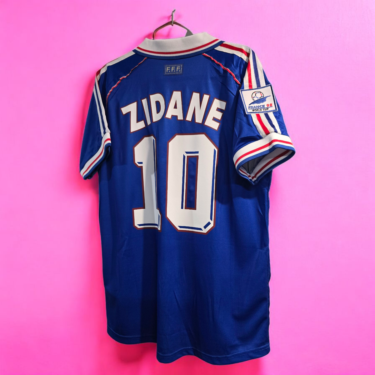 FRANCE Home World Cup 98'' - Football Soccer ZIDANE 10 - XL (USA
