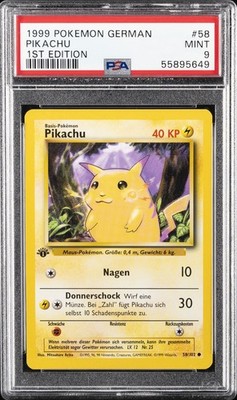 1999 POKEMON GERMAN 1ST ED #58 PIKACHU PSA 9 | eBay