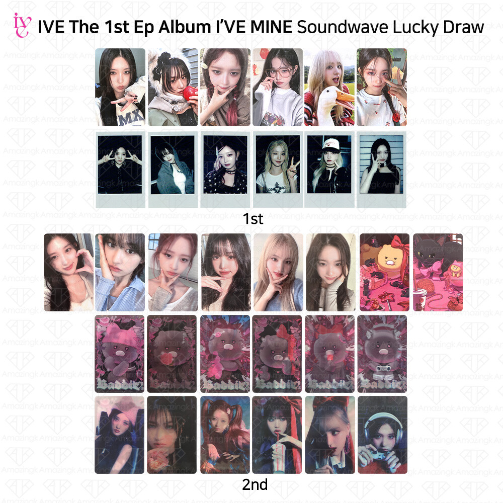 IVE I'VE MINE Soundwave Lucky Draw 1st 2nd Photocard Benefit