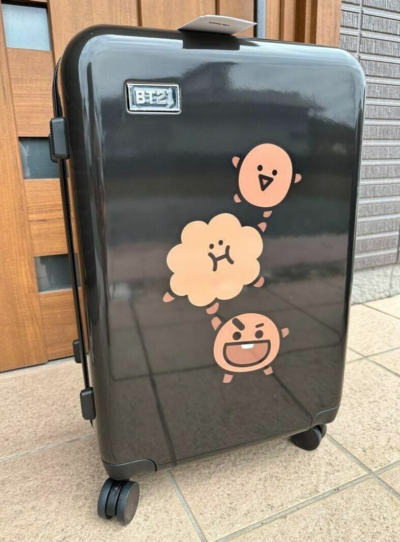 BTS BT21 LINE Friends Carry Case Travel Bag Suitcase 24 in SHOOKY