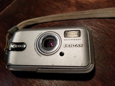 Pentax Optio W20 Waterproof Camera Digital 7 Megapixel Silver w