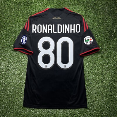 2008 2009 AC Milan Ronaldinho Jersey Shirt Kit Adidas Red Home