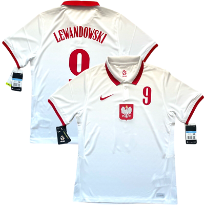 2020/21 Poland Home Jersey #9 Lewandowski Medium Nike Euro Soccer