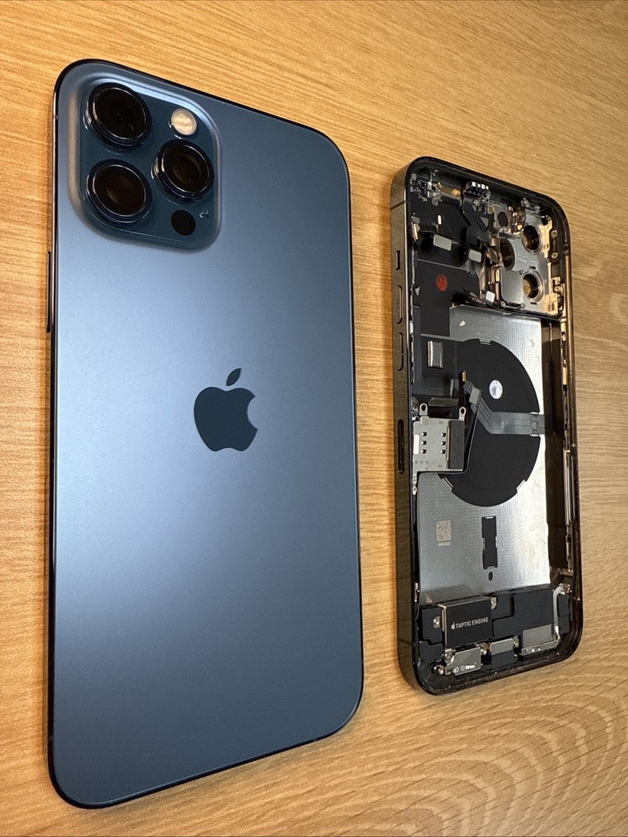 iPhone 12 Pro Max Blue Back Housing Replacement Original OEM Apple