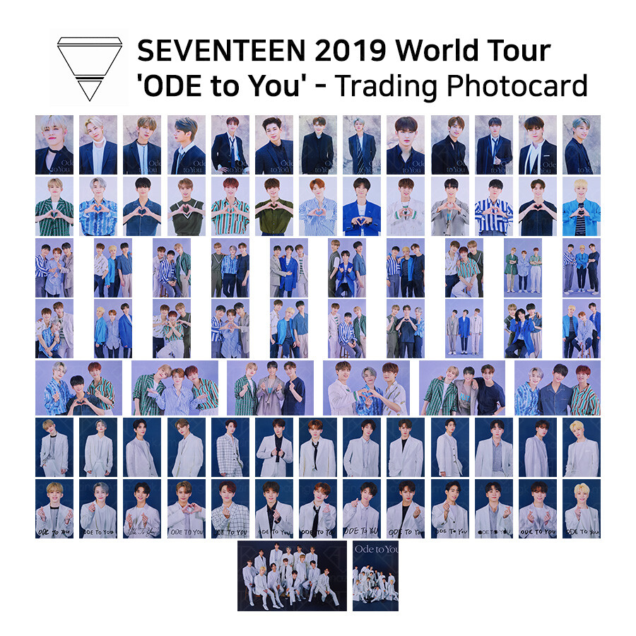 SEVENTEEN 2019 World Tour Ode to you Trading Photocard | eBay