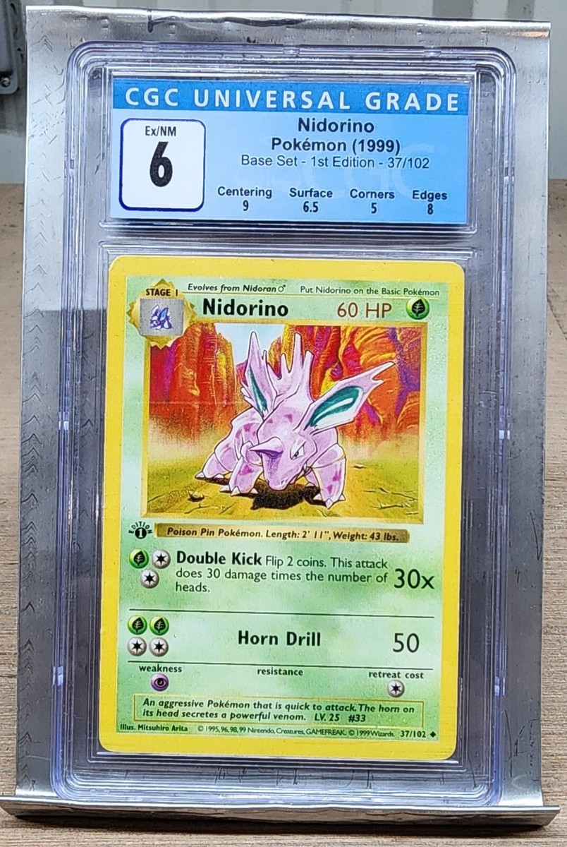 Nidorino 037/102 Base Set (Shadowless) Regular for sale online | eBay