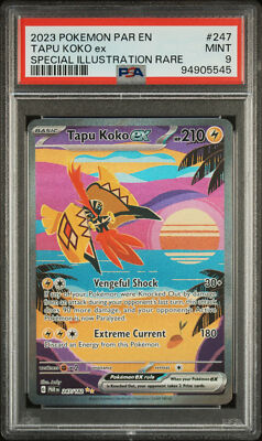 PSA 9 Tapu Koko Ex Special Illustration Rare 247 2023 Pokemon