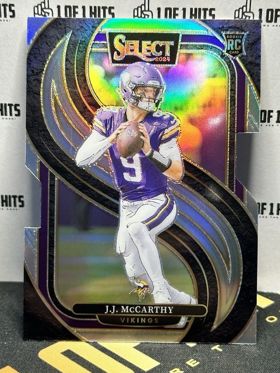 J.J. McCarthy 2024 Panini Select Silver Prizm Premier Level Die