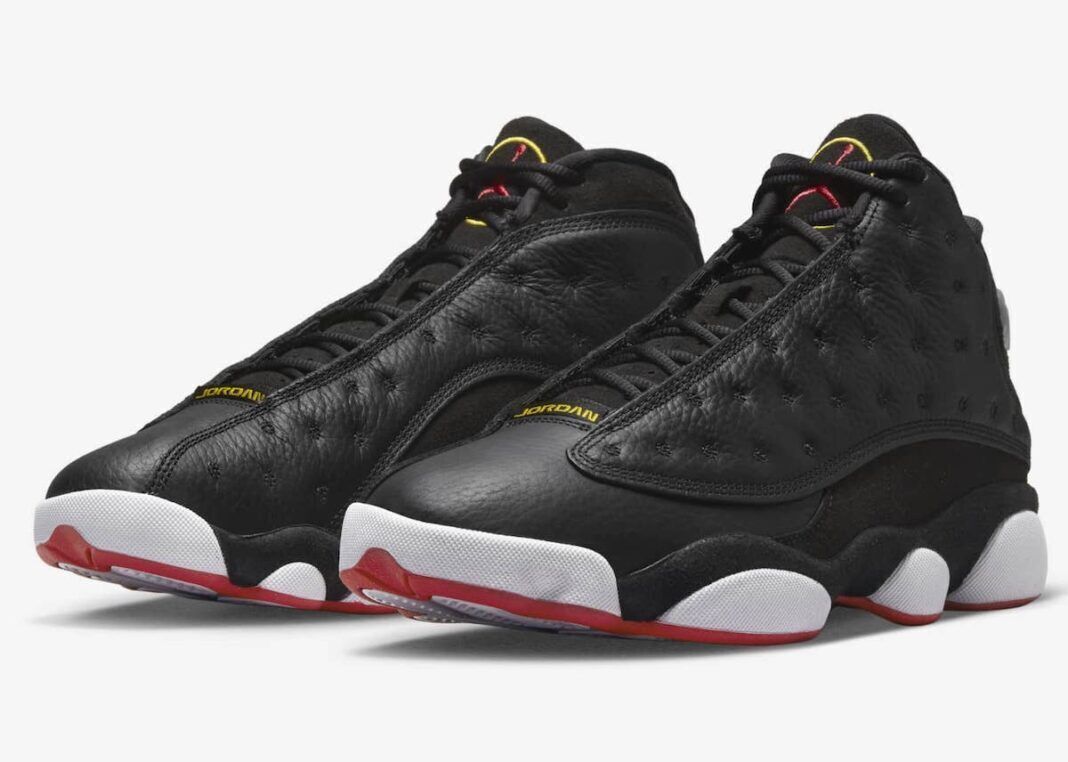 Air Jordan 13 Retro GS Youth Women Shoes Playoffs Black Varsity