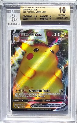 Pikachu Vmax Graded BGS 10 Pristine! Sword Shield Vivid Voltage