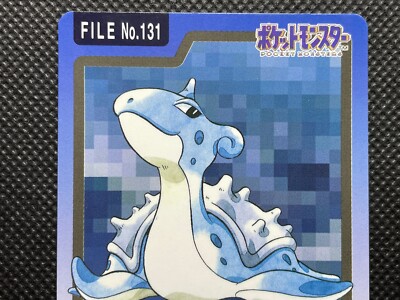Lapras File No.131 Pokemon Carddass 1997 Bandai Japanese Card Free
