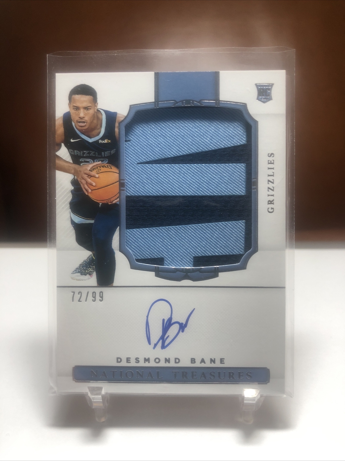 Desmond Bane 2020 National Treasures #147 Rookie Patch Auto /99