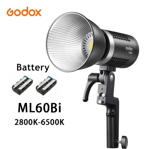 Godox ML60Bi 60W Bi-Color 2800-6500K Led video Light RGB Silent
