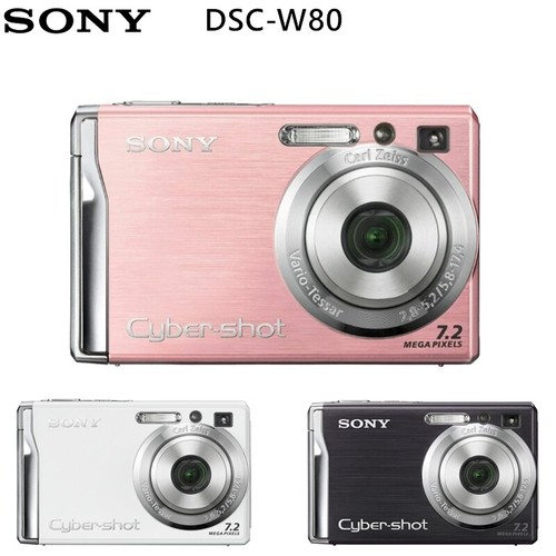 Sony Cyber-Shot DSC-W80 7.2MP Digital Camera 3x Zoom -Tested