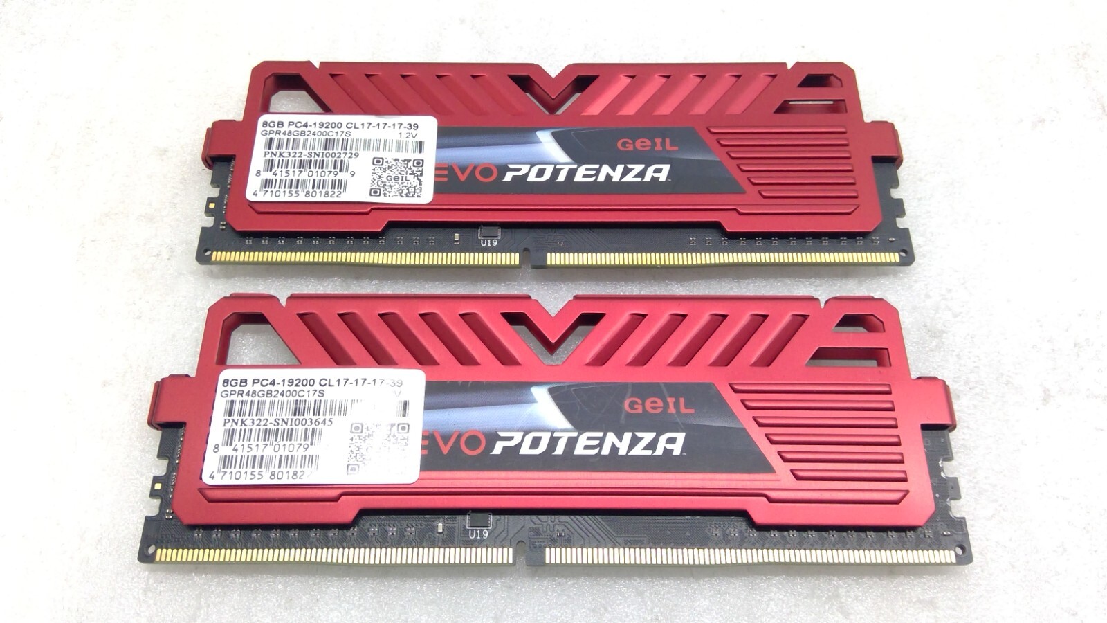GeIL EVO POTENZA 16GB (2x8GB) DDR4 (PC4-19200) Desktop Memory