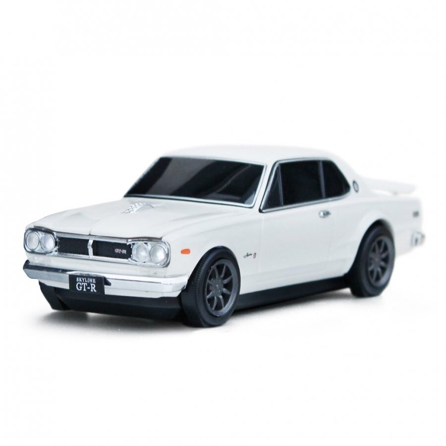 Nissan Skyline GT-R White Click Car Mouse/Wireless Mouse Japan