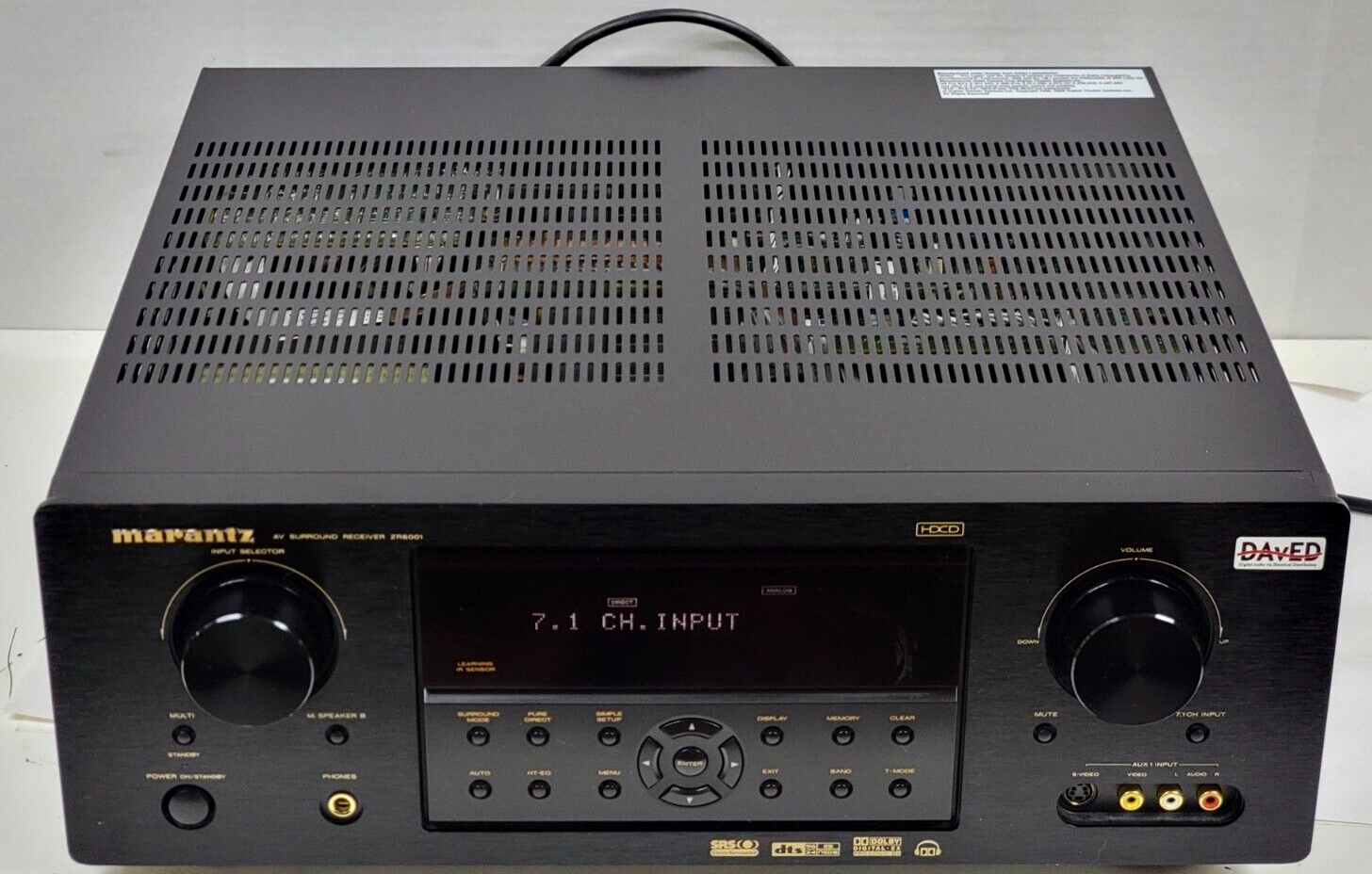 MARANTZ ZR6001 SP 7.1 115W/Ch Surround Receiver/ZC4001 DAvED