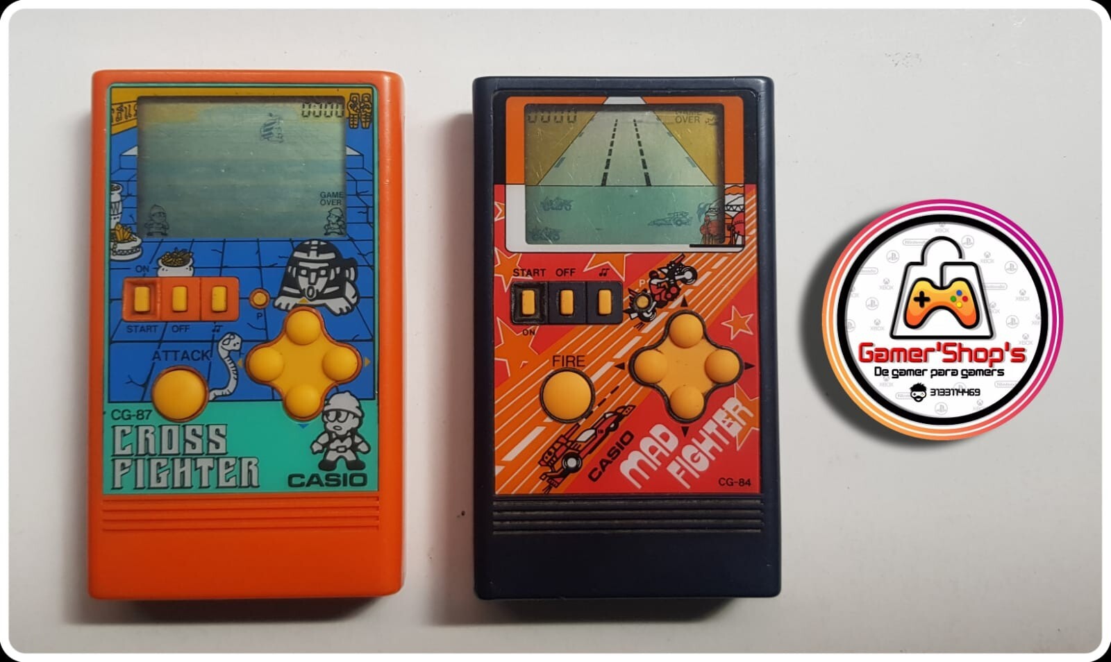 LOT 2 ,CROSS FIGHTER CASIO CG-87& MAD FIGHTER CASIO | eBay