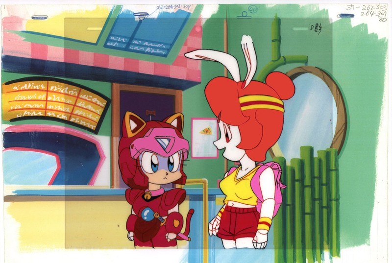 Samurai Pizza Cats Anime Cel Polly Esther Empress Frieda Kyattō