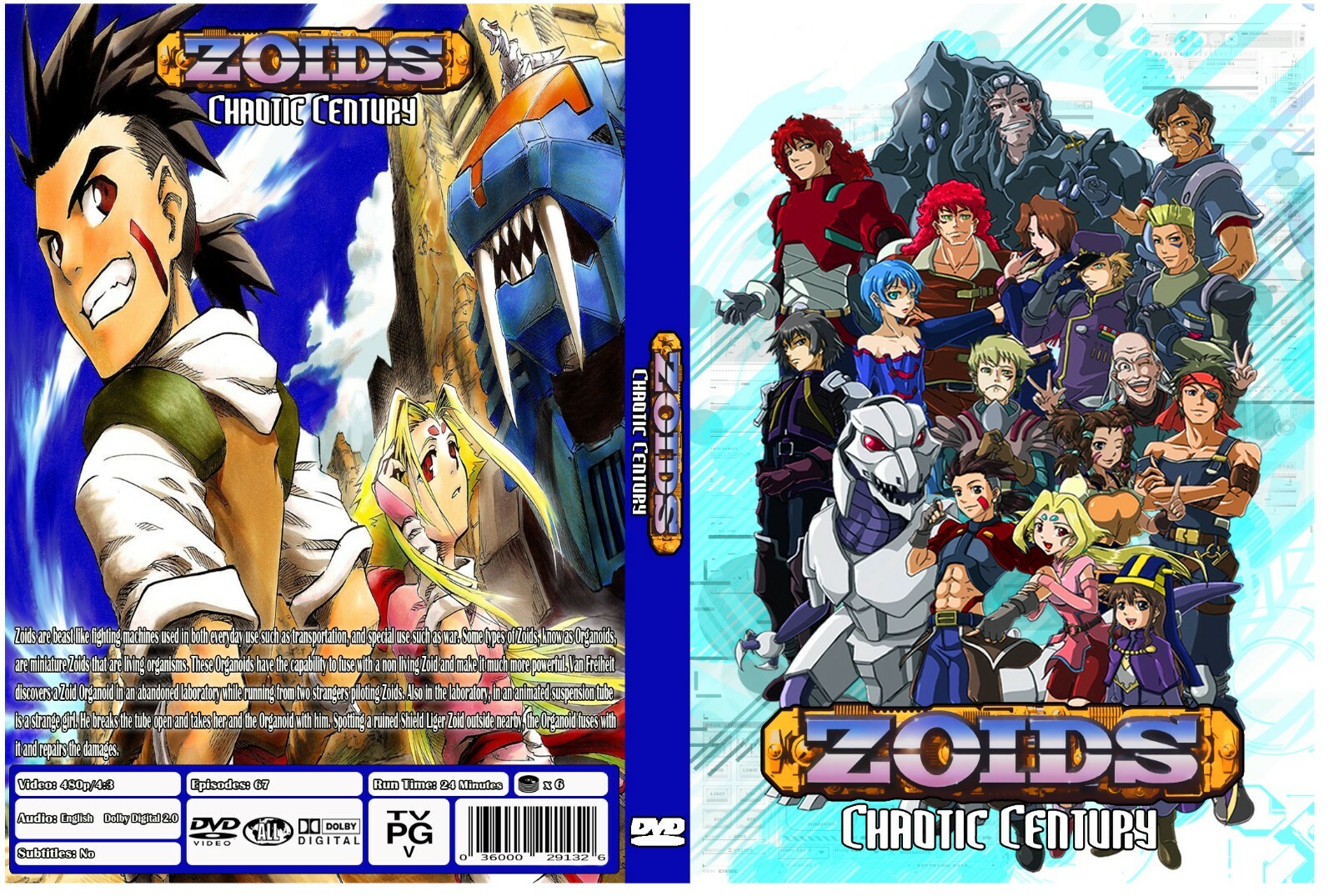 Zoids Chaotic Century Complete Anime Series Ep 1-67 Audio option