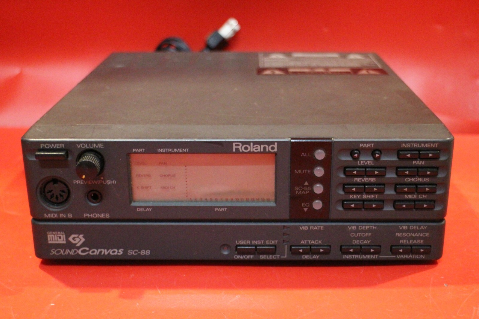 USED Roland SC-88 sc 88 Sound Canvas Module Synth Rack U1762