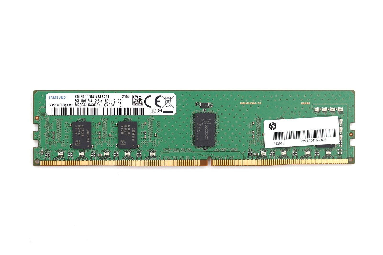 Samsung 8GB 1Rx8 PC4-2933Y-RD1-12-DC1 ECC REG Server Memory