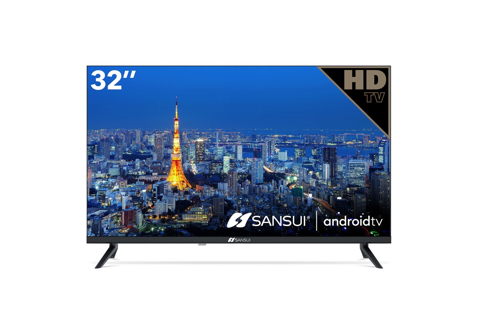 SANSUI 32-Inch 720p HD Smart LED Android TV with Google Assistant