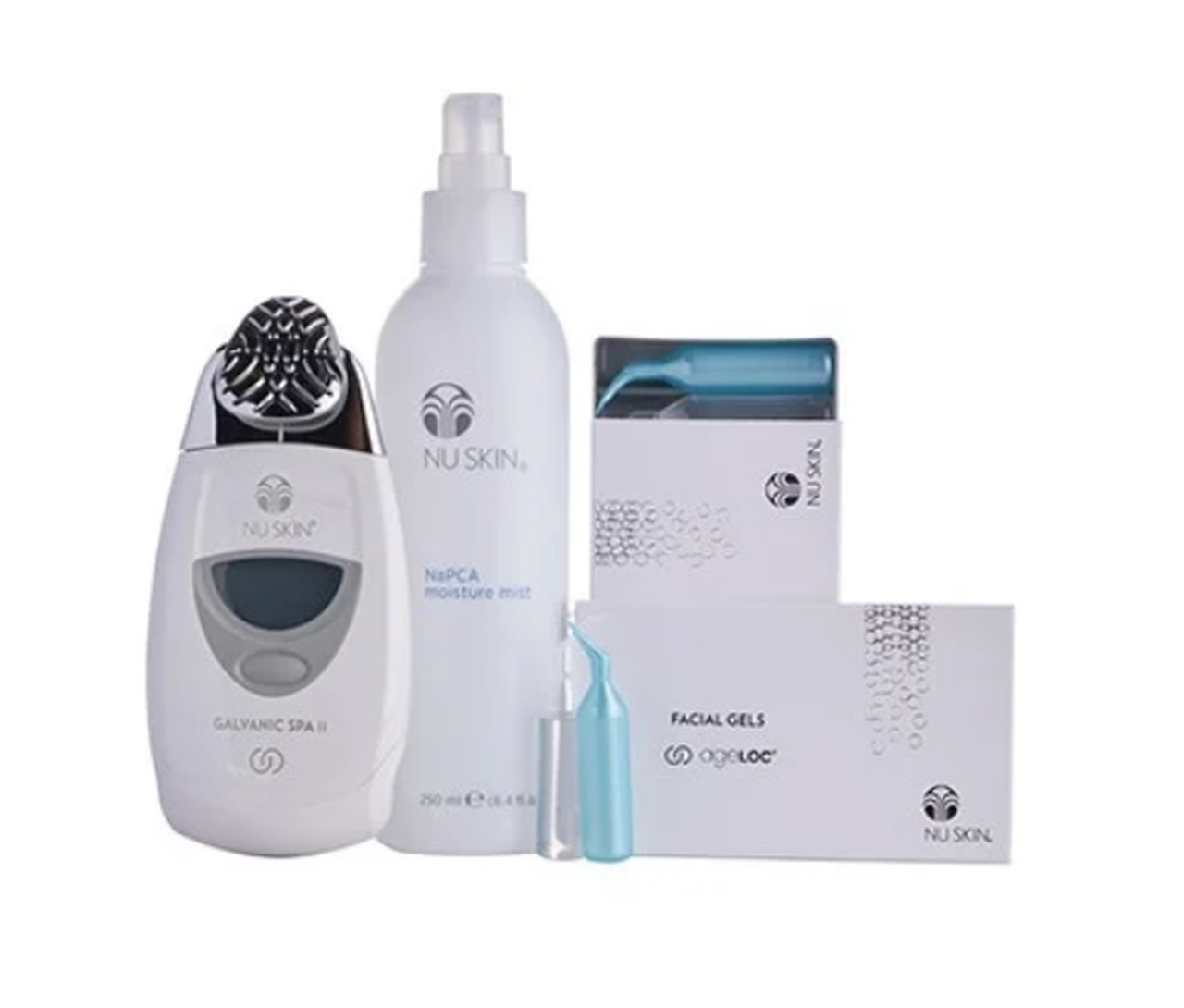 Nu Skin Nuskin ageLOC Galvanic Facial Spa Kit w 2 Boxes Gels and