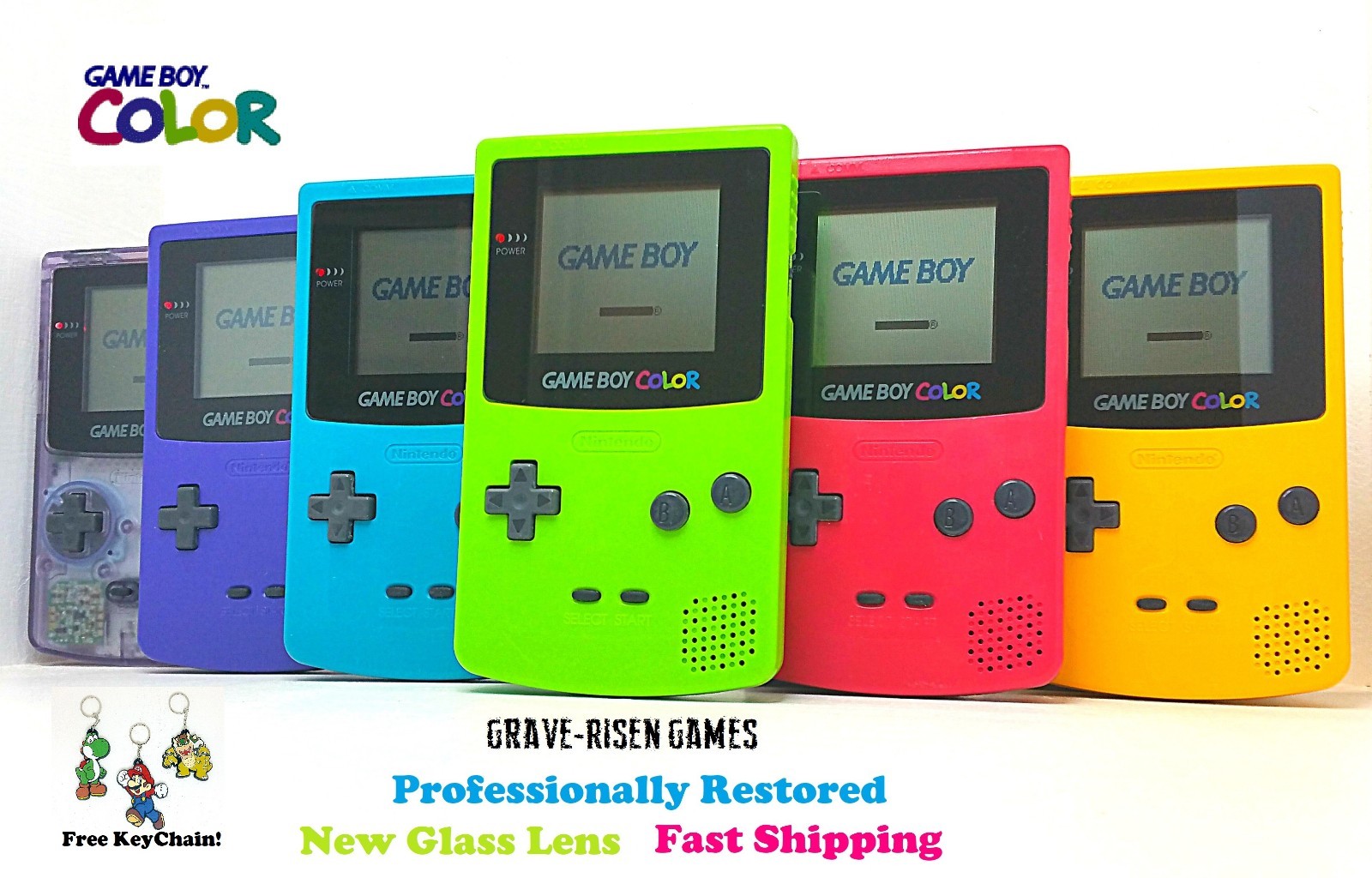 AUTHENTIC* *RESTORED* ORIGINAL NINTENDO GAMEBOY COLOR CONSOLE *NEW