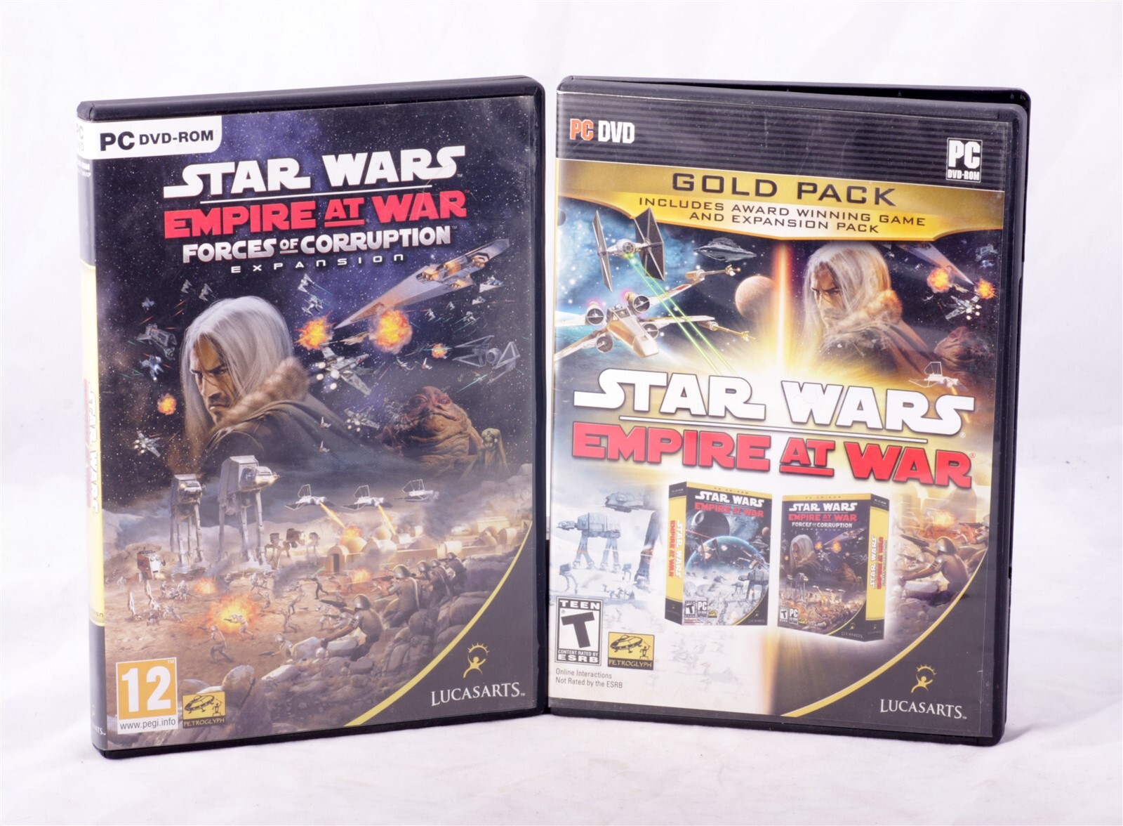 Star Wars Empire At War Gold Pack PC DVD Game with Expansion Pack