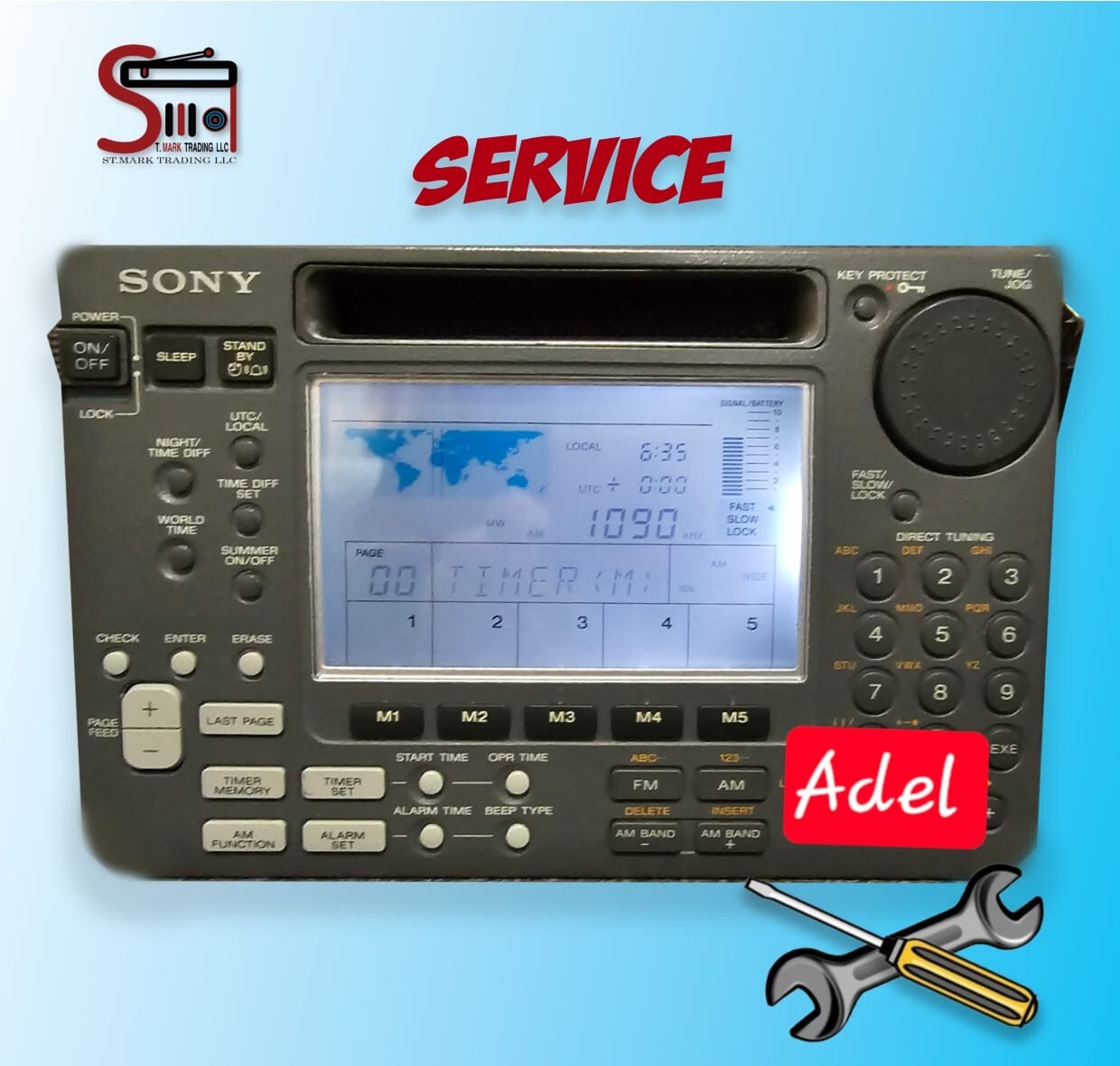 SONY ICF-SW55 Shortwave Radio Restoration, Repair, Update