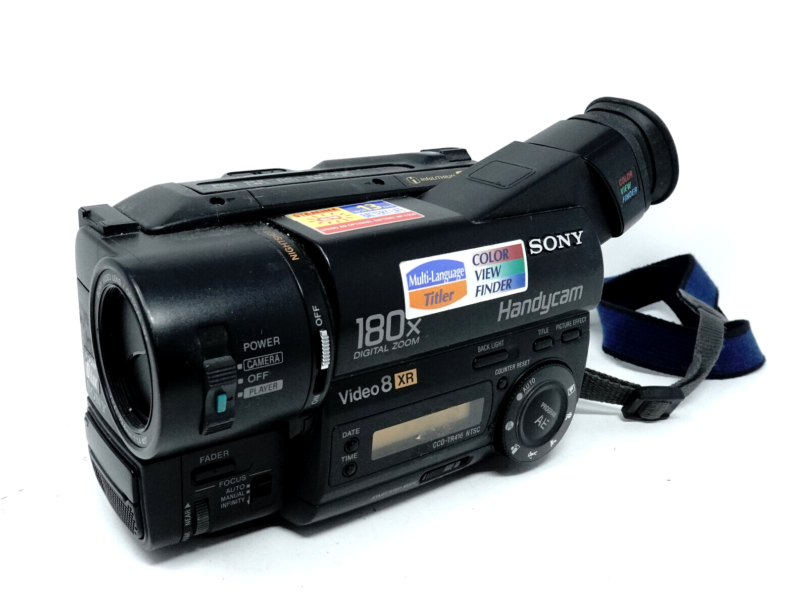 Sony Handycam CCD-TR416 Video 8 XR NTSC 8mm Analog Camcorder *READ