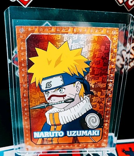 Naruto Uzumaki Topps Holofoil Character Rare Card Orange Foil 2024