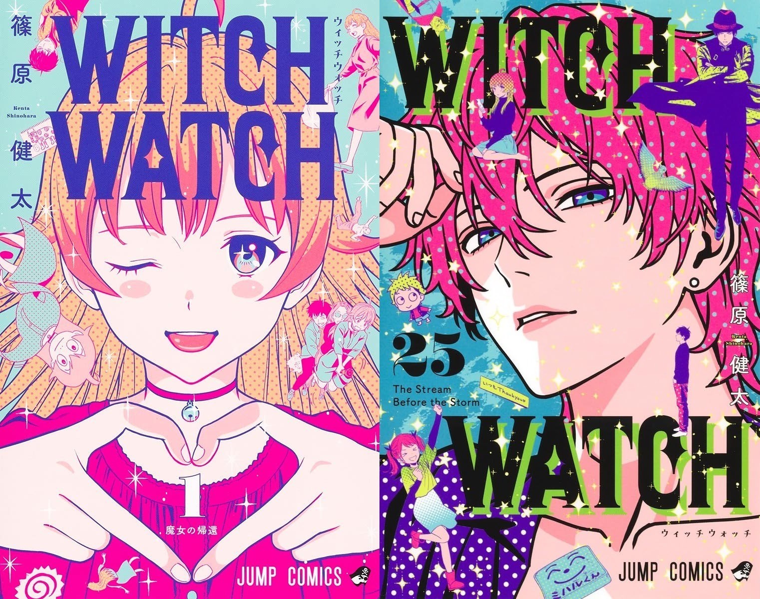 Witch Watch Comic Manga Vol.1-25 Book set Shinohara Kenta Shonen