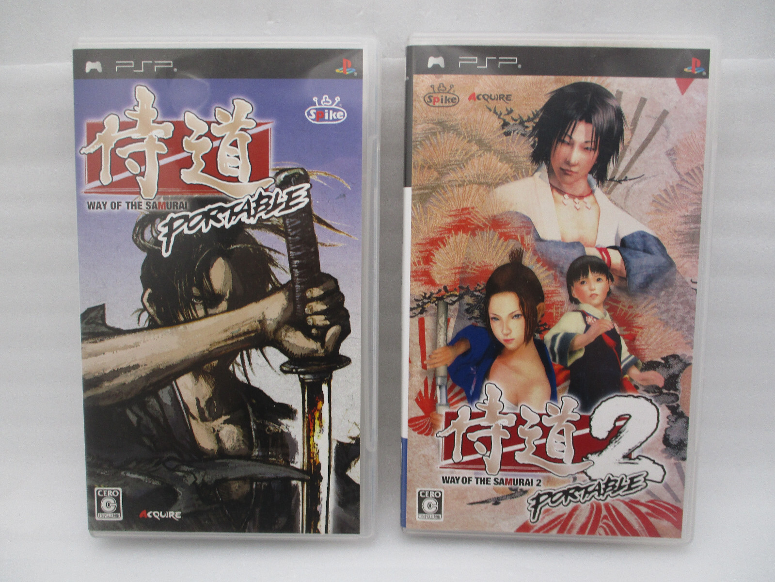 WAY OF THE SAMURAI PORTABLE 1 & 2 PSP 2Games Japan import