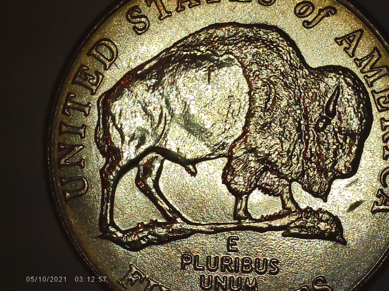 2005-D Jefferson nickel Double-Speared Bison Die Gouge DDO rare 5c